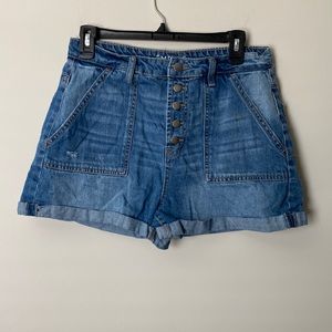 Empyre Jean Cuffed Shorts Size 6